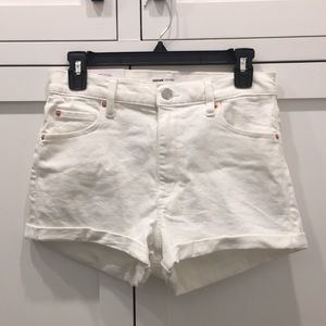 Garage White High Rise Jean Shorts Size 09